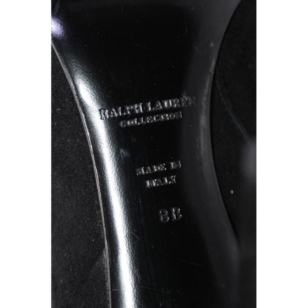 Ralph Lauren Collection Womens Point Toe Stiletto Ankle Boots Black Suede Size 8 - Picture 6 of 6